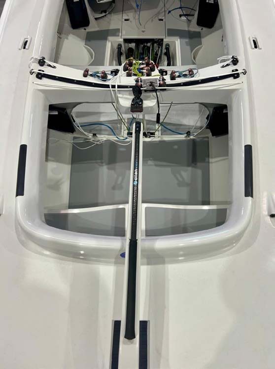 Cockpit layout looking forward