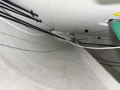 Control lines led under the deck