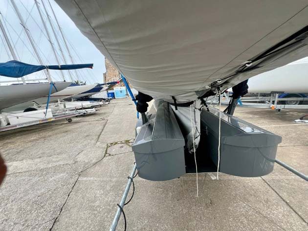 Centenary Edition hull on its trailer