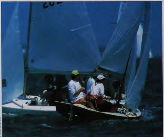 When you start the second beat, your two main priorities are getting clear air and following your strategic plan (that you devised before rounding the leeward mark). You can’t always do both of these at the same time, so you may have to decide which is more important. If you can get clear air without going too far in the wrong direction, that is usually a good idea.