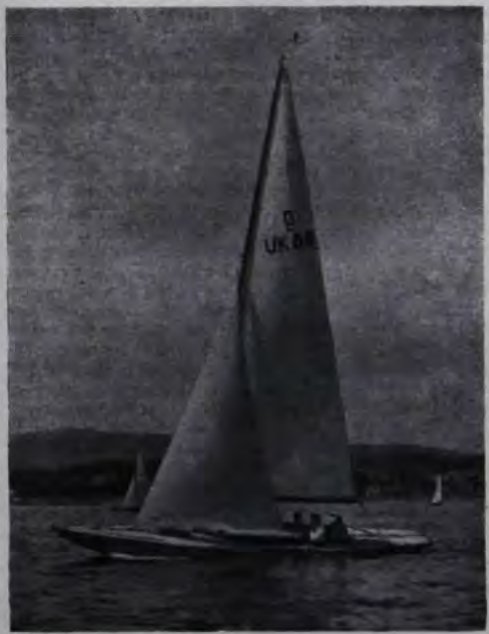 (Left) Incorrect trim: With crew’s weight too far aft, Tess II is down by the stern. Crew should be below to avoid causing unnecessary windage when on the wind.