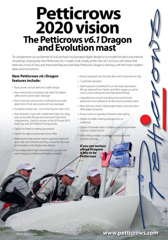 “Petticrows 2020 vision: the Petticrows v6.1 Dragon and Evolution mast” advert, Dragon News 2019